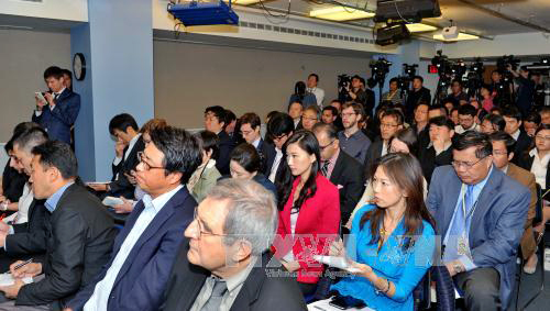 Rueda de prensa internacional en Estados Unidos sobre la visita de Barack Obama a Vietnam